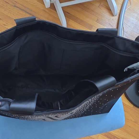 Victoria's Secret Black Tote with Silver Accents - Picture 2 of 4
